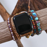 The Healing Turquoise Energy Apple Watch Strap - Dharmic Buddha Power