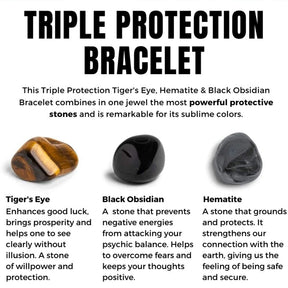 Triple Protection Stone Bracelet