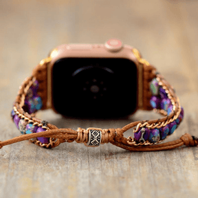 Galaxy Jasper Stone Apple Watch Strap - Dharmic Buddha Power