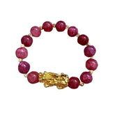 Handcrafted Red Feng Shui Pi Yao Bracelet