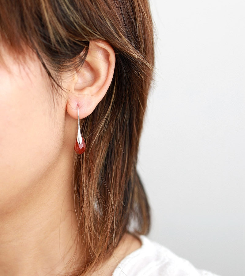 Red Jasper Protection Earrings