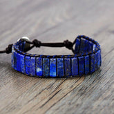 Healing Lapis Lazuli Energy Wrap Bracelet - Dharmic Buddha Power