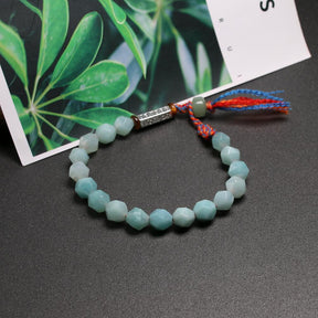Men's Amazonite Beads Bracelet - Dharmic Buddha Power