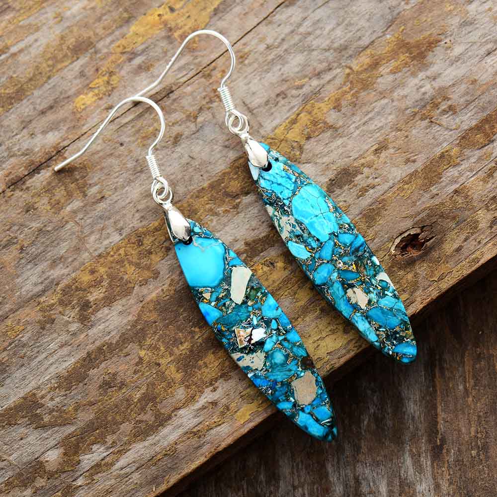 Vibrant Turquoise Dangle Earrings