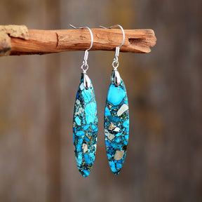 Vibrant Turquoise Dangle Earrings