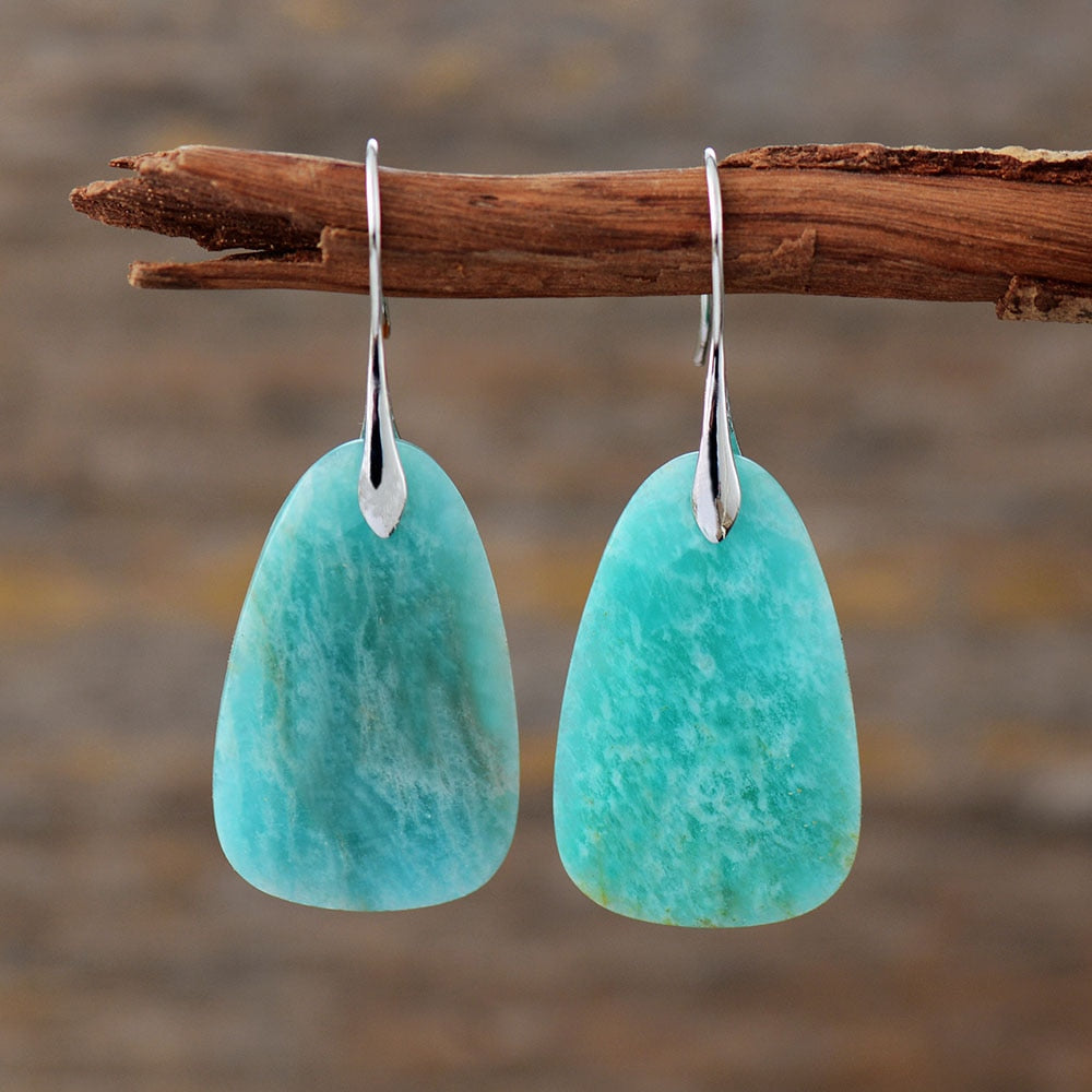 Blue Amazonite Earrings