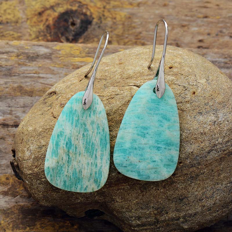 Blue Amazonite Earrings
