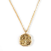 Libra - Vintage Gold Zodiac Necklace