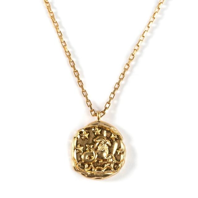 Capricorn - Vintage Gold Zodiac Necklace