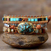 Soul Healing Turquoise Wrap Bracelet - Dharmic Buddha Power