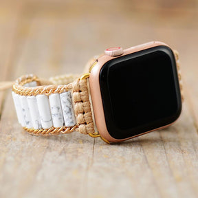 Vibrant Howlite Apple Watch Strap - Dharmic Buddha Power