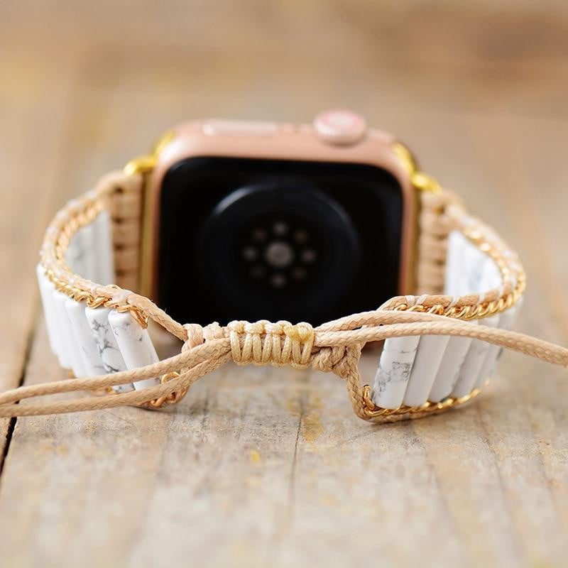 Vibrant Howlite Apple Watch Strap - Dharmic Buddha Power